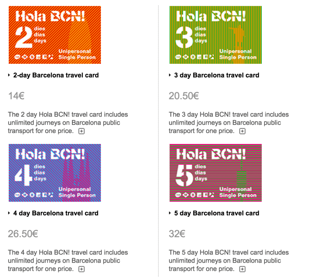 41+ Barcelona 5 Day Travel Pass Package