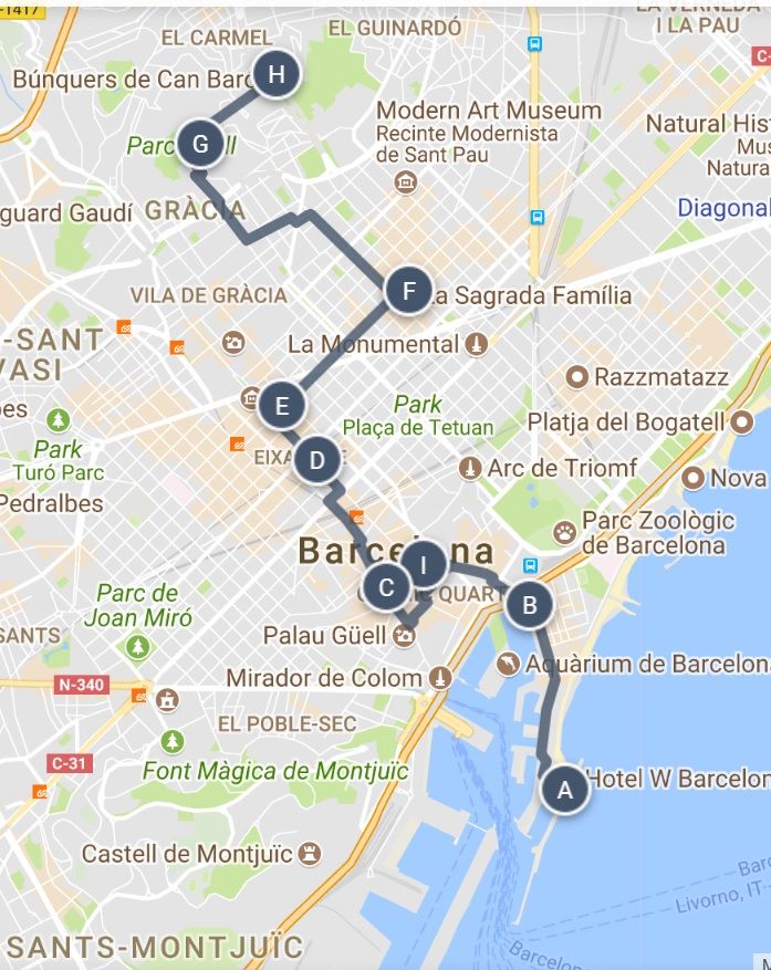 50+ Barcelona Walking Tour Map Packages