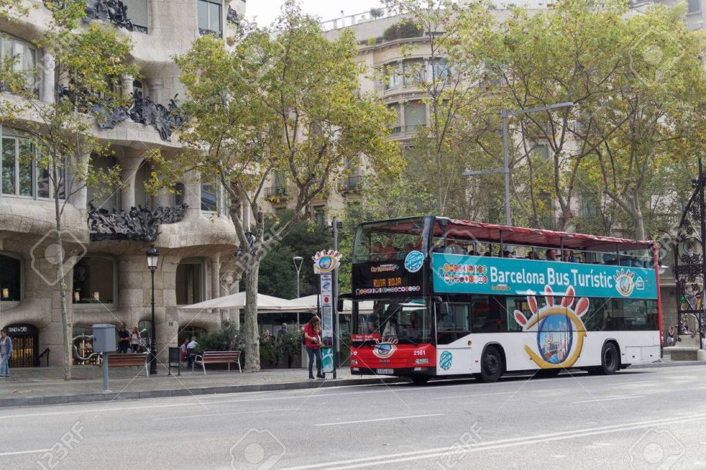 Hop On Off Bus In Barcelona Spain&nbsp;Package