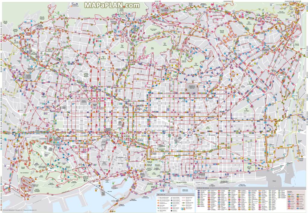 Barcelona Bus Tour Routes